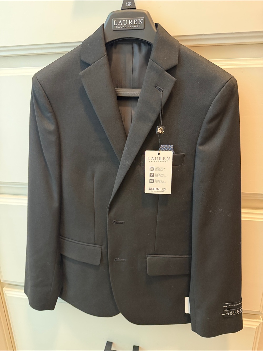 Lauren Ralph Lauren Black Men's Ultraflex Stretch Sport Coat
